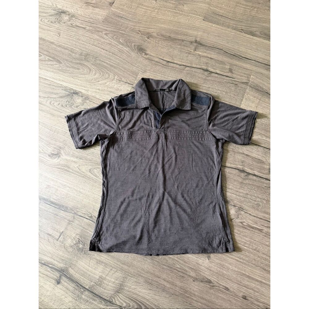 Nau merino wool mens polo shirt size Medium